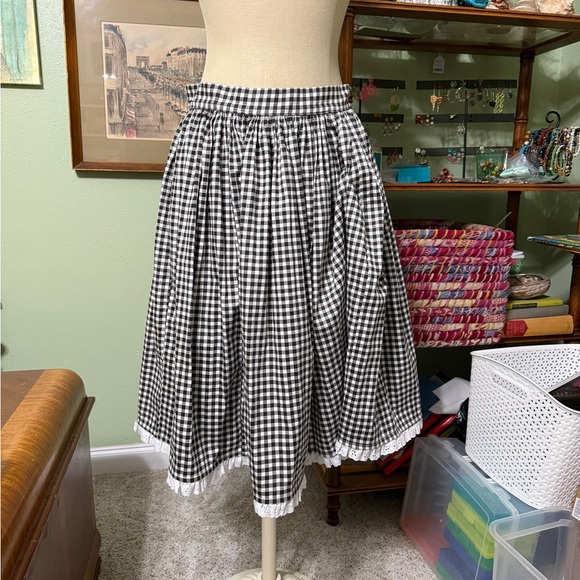 Vixen by Micheline Pitt Dresses & Skirts - Vixen by Micheline Pitt Classic Gingham A-Line Skirt